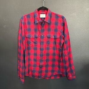 Sandro Plaid Button Down. Men’s M